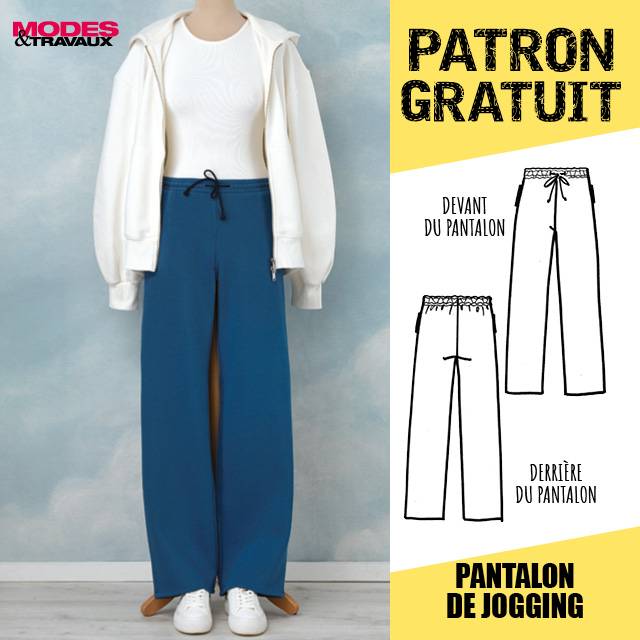 Patron offert - Pantalon de jogging (Modèle Sainte-Maxime)