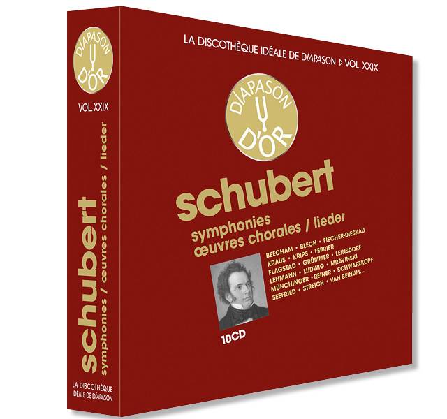 Discothèque Diapason 29 : Schubert - Symphonies, œuvres chorales et lieder - 10 CD