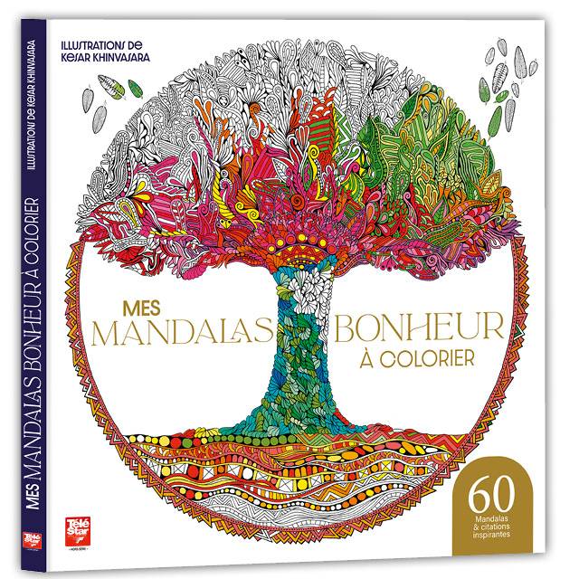 Mes mandalas bonheur à colorier