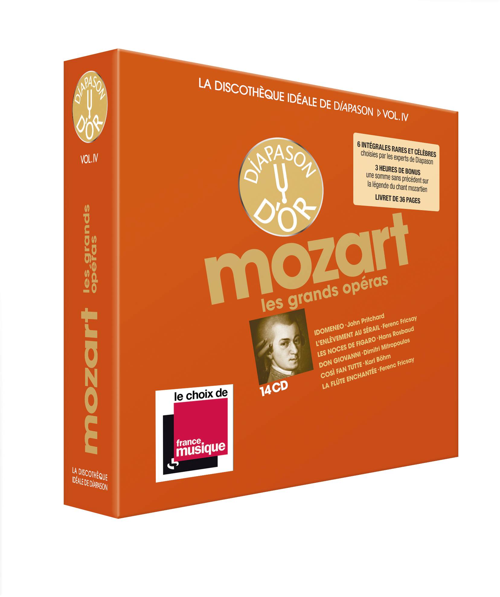 Discothèque Diapason 4 : Mozart, Opéras - 14 CD