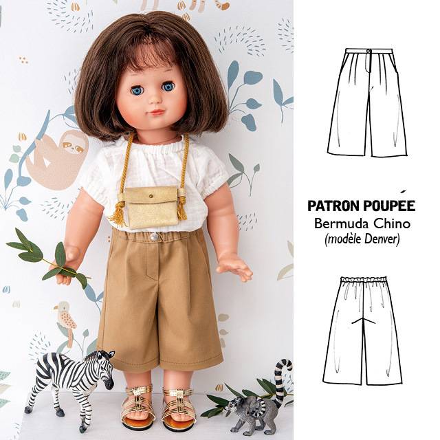 Patron enfant + Poupée : Bermuda Chino