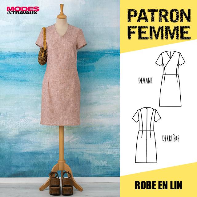 Patron femme - Robe en Lin (modèle Saragosse)