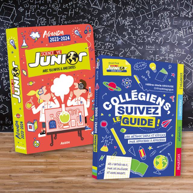 LOT agenda scolaire Science&Vie Junior 2023-2024 + guide du collégien