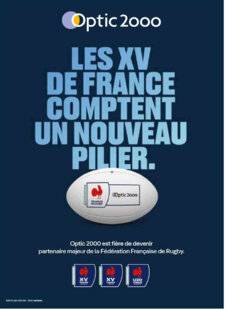 Sport Stratégies 821 LE RUGBY, NOUVELLE MONTURE SPONSORING D'OPTIC 2000
