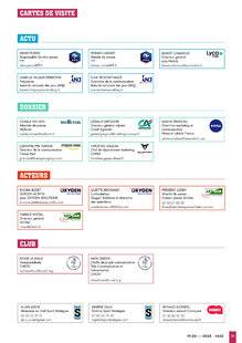 Sport Stratégies 832 CARTES DE VISITE