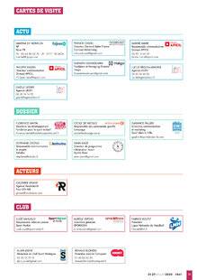 Sport Stratégies 841 CARTES DE VISITE