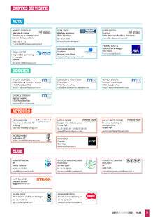 Sport Stratégies 846 CARTES DE VISITE