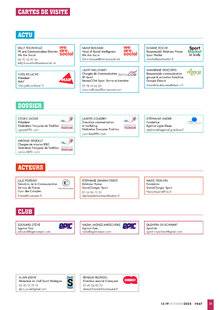 Sport Stratégies 847 CARTES DE VISITE