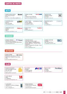 Sport Stratégies 849 CARTES DE VISITE