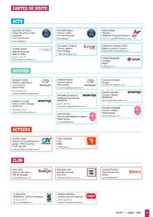 Sport Stratégies 861 CARTES DE VISITE
