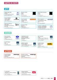 Sport Stratégies 869 CARTES DE VISITE