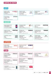 Sport Stratégies 871 CARTES DE VISITE