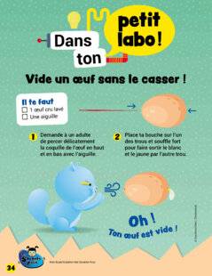 Mon petit Science & Vie avec Nano 47 Vide un œuf sans le casser !