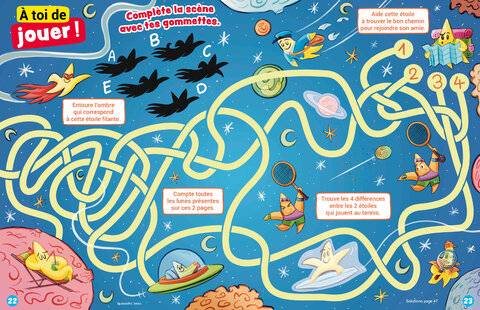 Mon petit Science & Vie avec Nano 48 Complète la scène avec tes gommettes.