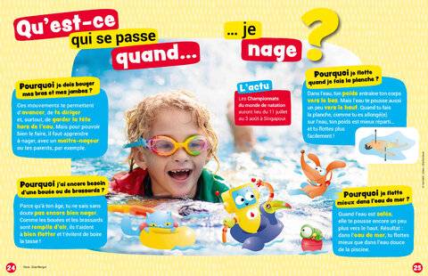 Mon petit Science & Vie avec Nano 48 Qu'est-ce qui se passe quand…  je nage