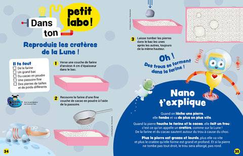 Mon petit Science & Vie avec Nano 48 Reproduis les cratères de la Lune !