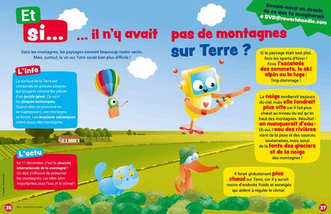 Mon petit Science & Vie avec Nano 52 Et si… il n'y avait pas de montagnes sur Terre ?