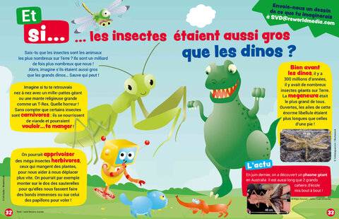 Mon petit Science & Vie avec Nano 54 … les insectes étaient aussi gros que les dinos ?