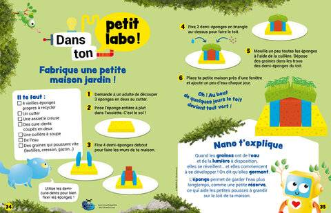 Mon petit Science & Vie avec Nano 58 Fabrique une petite maison jardin !