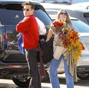 Closer 1068 Rami Malek et Megan Bowman Gray Ils pétalent leur amour