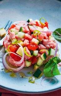 Closer 1095 TARTARE DE VEAU ET LÉGUMES AU CITRON