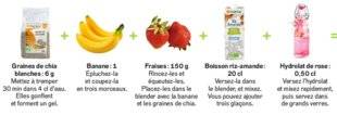 Closer 780 SMOOTHIE FRAISE-BANANE ET GRAINES DE CHIA BLANCHES