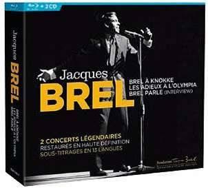 Closer 780 2 CONCERTS LÉGENDAIRES DE JACQUES BREL (coffret 2 CD +2 Blu-ray, Universal, 22,99 €)