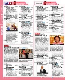 Télé Star 2209 JOURNÉE LUNDI 4 FÉVRIER