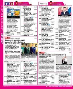 Télé Star 2209 JOURNÉE MERCREDI 6 FÉVRIER