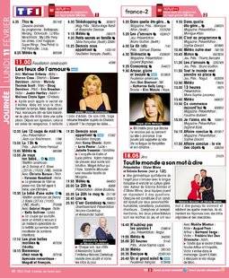 Télé Star 2210 JOURNÉE LUNDI 11 FÉVRIER