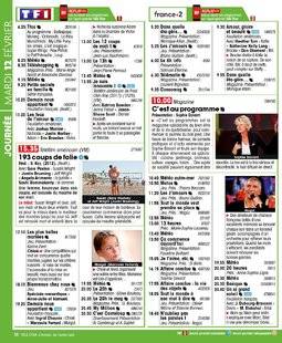 Télé Star 2210 JOURNÉE MARDI 12 FÉVRIER
