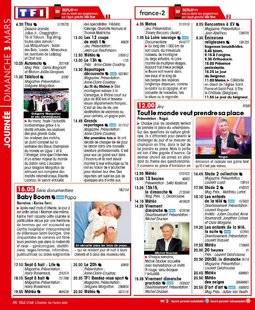 Télé Star 2213 DIMANCHE 3 MARS - JOURNÉE