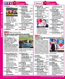 Télé Star 2214 JOURNÉE MERCREDI 13 MARS