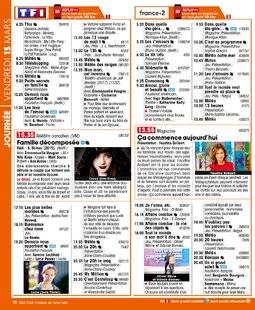 Télé Star 2214 JOURNÉE VENDREDI 15 MARS