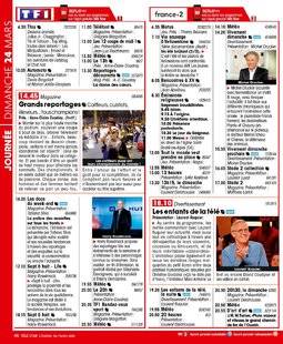 Télé Star 2216 JOURNÉE DIMANCHE 24 MARS
