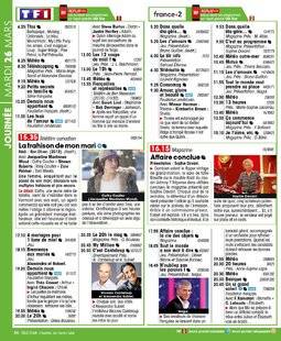 Télé Star 2216 JOURNÉE MARDI 26 MARS