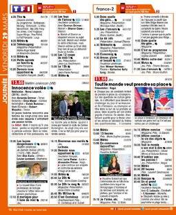 Télé Star 2216 JOURNÉE VENDREDI 29 MARS