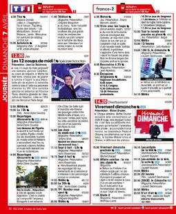 Télé Star 2218 JOURNÉE DIMANCHE 7 AVRIL