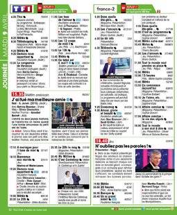Télé Star 2218 JOURNÉE MARDI 9 AVRIL