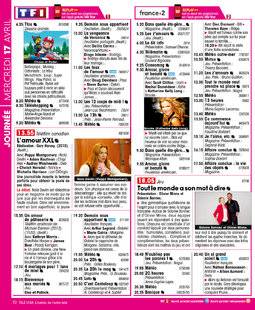 Télé Star 2219 JOURNÉE MERCREDI 17 AVRIL