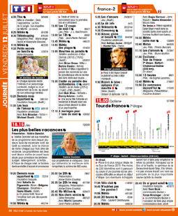 Télé Star 2231 JOURNÉE VENDREDI 12 JUILLET
