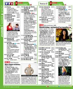 Télé Star 2235 JOURNÉE MARDI 6 AOÛT