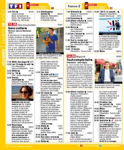 Télé Star 2236 JOURNÉE SAMEDI 10 AOÛT