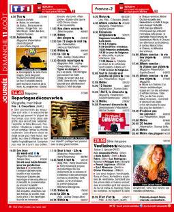 Télé Star 2236 JOURNÉE DIMANCHE 11 AOÛT