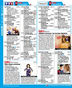 Télé Star 2236 JOURNÉE JEUDI 15 AOÛT