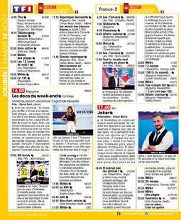 Télé Star 2237 JOURNÉE - SAMEDI 17 AOÛT