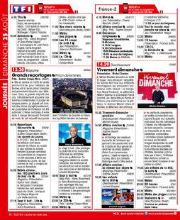 Télé Star 2238 JOURNÉE DIMANCHE 25 AOÛT