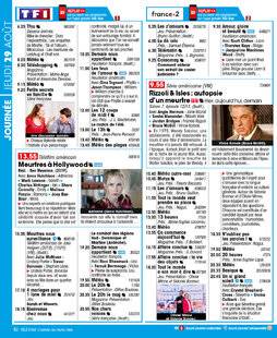 Télé Star 2238 JOURNÉE JEUDI 29 AOÛT