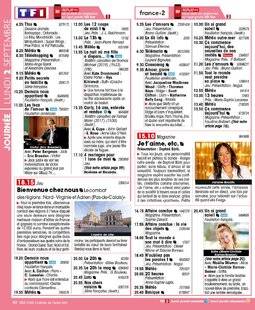 Télé Star 2239 JOURNÉE LUNDI 2 SEPTEMBRE