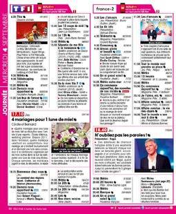 Télé Star 2239 JOURNÉE MERCREDI 4 SEPTEMBRE